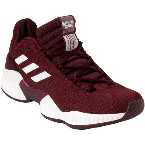 adidas mississippi state bulldogs maroonwhite pro bounce  training sneaker