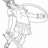 Coloring Perseus Greek Achilles Myth Medusa Pages Mythology Pegasus Heroes Heel Drawing 98kb 220px Kids Oedipus sketch template