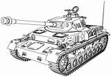 Panzer Ausmalbild sketch template