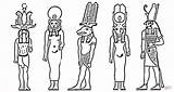 Colorare Disegni Egizi Dioses Egipcios Facili Immagini Egiziani Bambini sketch template