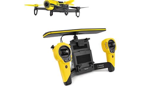 parrot bebop drone skycontroller bundle yellow quadcopter  skycontroller   megapixel