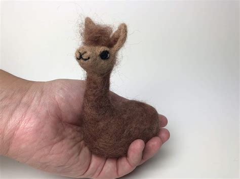 needle felted llama felt