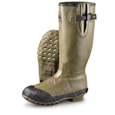 mens itasca waterproof swampwalker ii rubber boots green  rubber rain boots