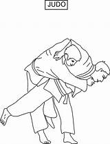 Judo sketch template