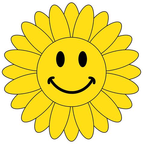 flower smiley face clipart   cliparts  images