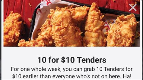 10 Kfc Tenders For 10 Get Early Access To Deal