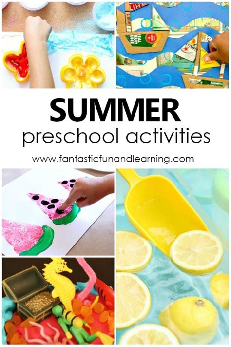 preschool summer theme activities fantastic fun learning