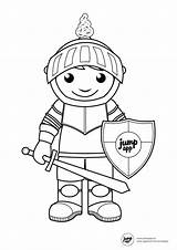 Coloring Pages Knight Princess Knights Getdrawings sketch template