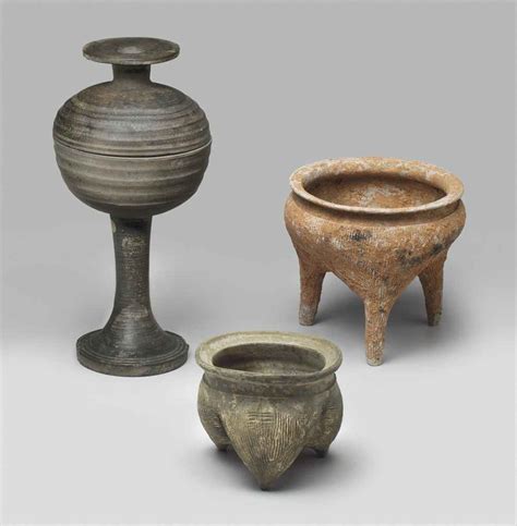 early pottery vessels neolithiceastern zhou dynasty  millenium bc  century bc