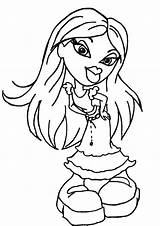 Bratz Coloring Pages Printable Kids Print Book Cheerleader Petz Cliparts Cartoon Clipart Babyz Online Color Getcolorings Library Popular sketch template