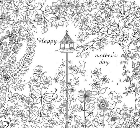 mothers day coloring pages  adults printable