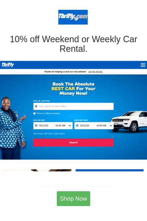 deals  coupons  thrifty rent  car car rental deals car rental rent  car