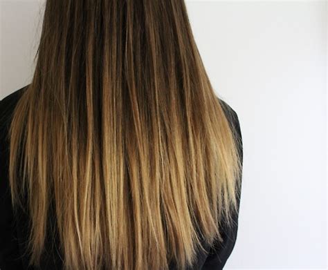 light brown hair with ombre tips