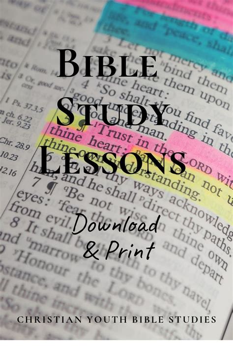 printable bible study lesson bible study lessons bible study