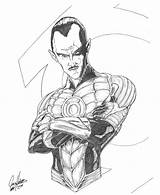 Sinestro sketch template