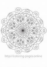 Mandala Lace Coloring sketch template