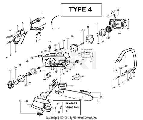 poulan pp gas  type  pp poulan pro type  parts diagram  handle chassis bar