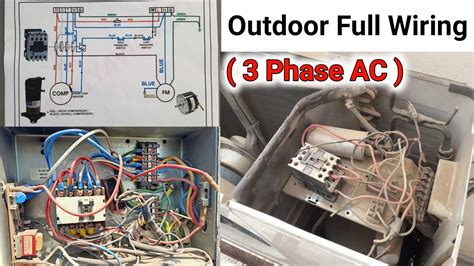 phase air conditioner outdoor unit full wiring connection