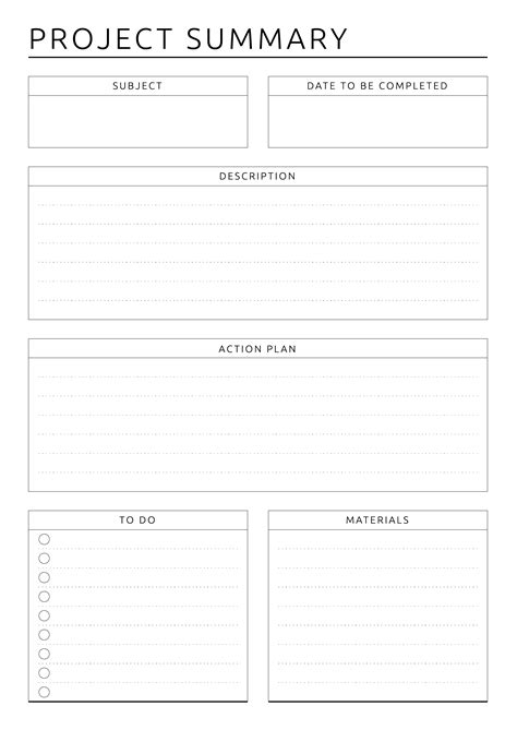 printable project planning business style   study
