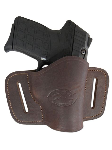 brown leather quick  holster   ultra compact mm   pistols  laser