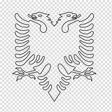 Albania Albanian Eagle Albanien Flagge Adler Flags Kosovo Pages Headed Pngegg sketch template