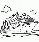 Ship Cruise Coloring Pages Kids Titanic Disney Drawing Boat Printable Sinking Transportation Ships Print Printables Sheets Wuppsy Color Drawings Line sketch template