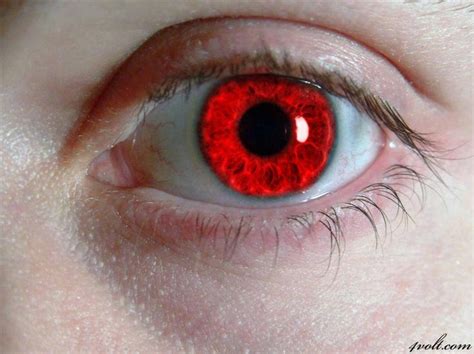 Red Eye Color Eye Circles Site Scary Eyes Rare Eye Colors Most