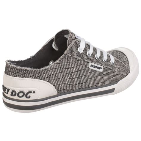 rocket dog jazzin lace  sneaker womens grey shoes  returns