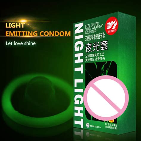 7pcs noctilucent condoms ultra thin smooth contraception lubricated