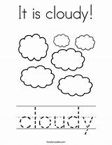 Cloudy Weather Coloring Pages Activities Preschool Kids Cloud Clouds Print Twistynoodle Worksheets Kindergarten Rainy Tracing Stormy Rocks Snowy Writing Today sketch template