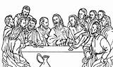 Disciples Supper Coloringsun Lds sketch template