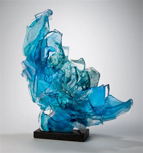 Blue Brimstone By Caleb Nichols Art Glass Sculpture Artful Home