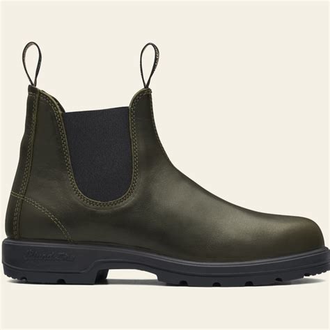 green premium leather chelsea boots womens style  blundstone usa