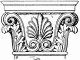 Corinthian Greek Column Columns Clipart Sketch Clip Drawing Architecture Roman Pillars Pilaster Pilasters Tuscan Capital Drawn Corin Draw Corinthians Thian sketch template
