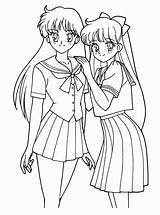 Coloring Pages Anime Girls Kids sketch template