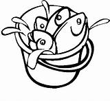 Bucket Coloring Pages Fish Seafood Pediatrician Kids Color Getcolorings Printable sketch template