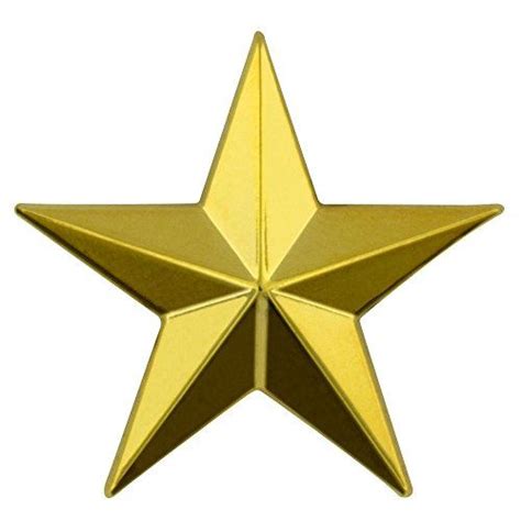 3d 5 point gold star lapel pin pengeditan foto