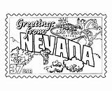 Coloring Nevada Pages Vegas Las State Printable Printables Usa Stamp States Sheets Template Adult Designlooter Nv Choose Board 531px 4kb sketch template