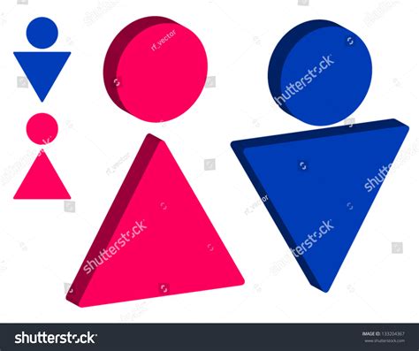man woman male female icons pictograms stock vector