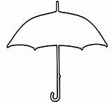 Umbrella Colouring Coloring Clipart Pages Kids sketch template