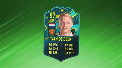 fifa  van de beek moments      cards     numbers globe