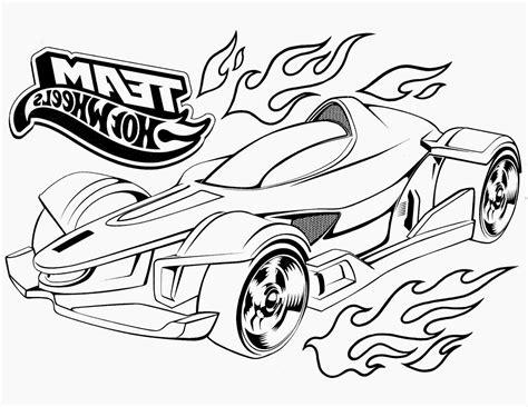 hot wheels coloring pages