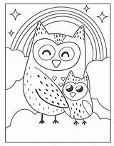 Eule Eulen Malvorlage Ausmalbilder Malvorlagen Kinder Ausmalen Printable Verbnow Susse Owls Clouds sketch template