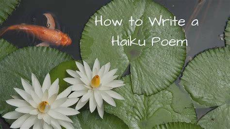 haiku format   write  haiku   steps  art  narrative