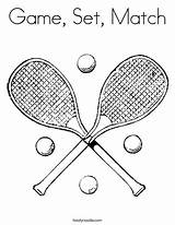 Coloring Game Match Set Tennis Favorites Login Add Twistynoodle Rackets sketch template