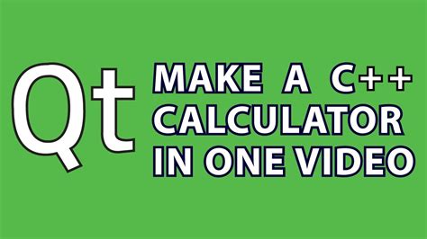qt tutorial   calculator youtube