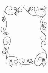 Christmas Border Frame Clipart Coloring Holly Borders Desert Drawing Pages Marcos Santa Cre8tive Hands Printable Cliparts Line Heavenly Clip Designs sketch template
