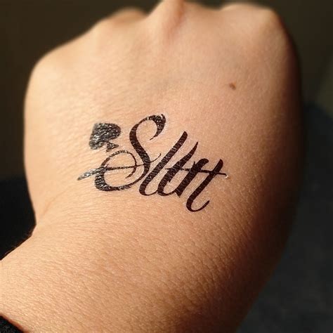 slut temporary tattoo sissy dream
