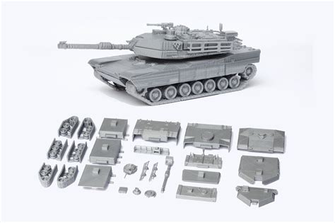 M1 Abrams Tank Detailed Model Kit 3d Model 3d Printable Cgtrader