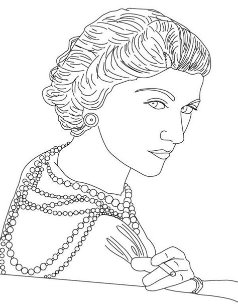 french designer coco chanel coloring page coloring sky coloring